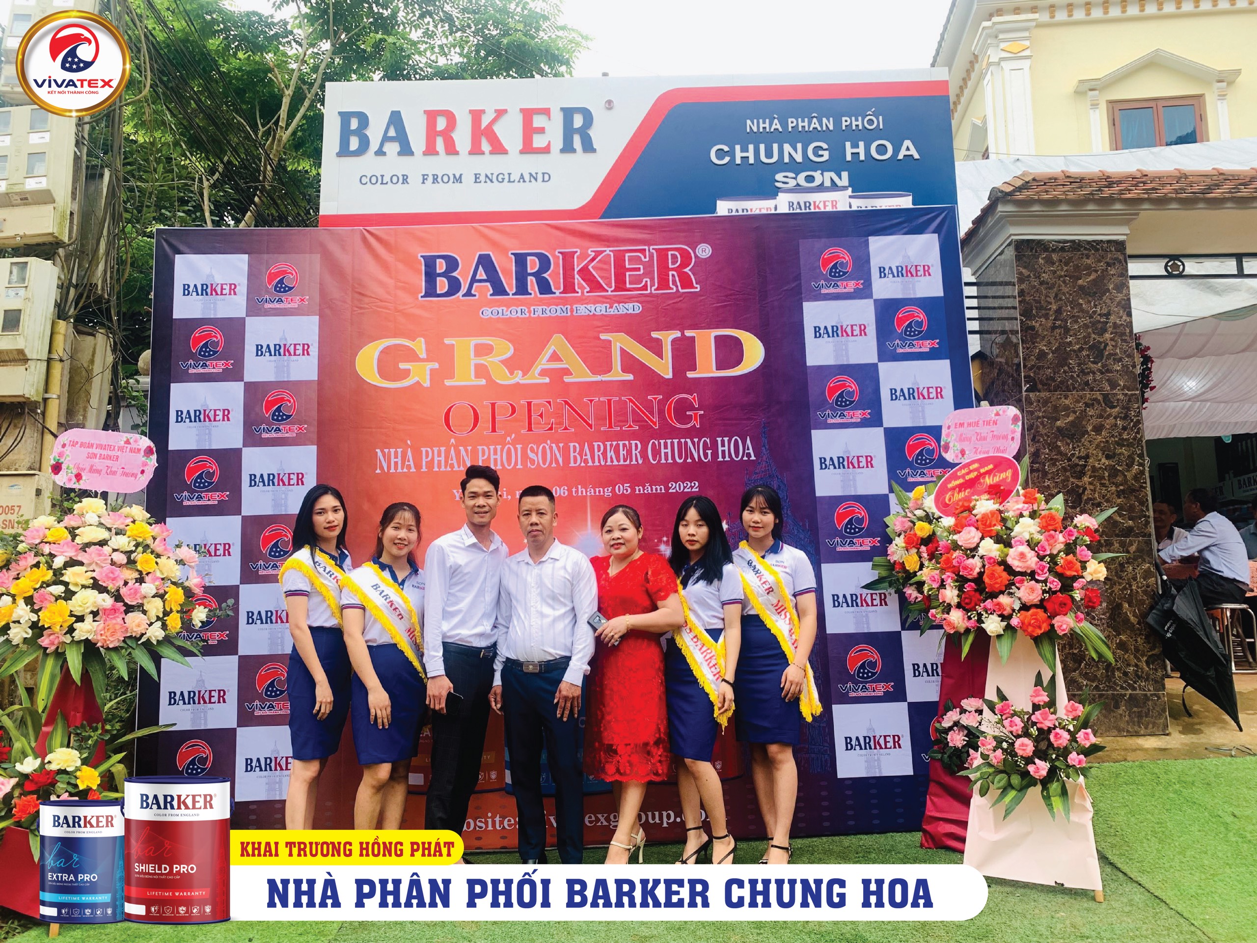 LỄ KHAI TRƯƠNG NHÀ PHÂN PHỐI SƠN BARKER CHUNG HOA TẠI YÊN BÁI