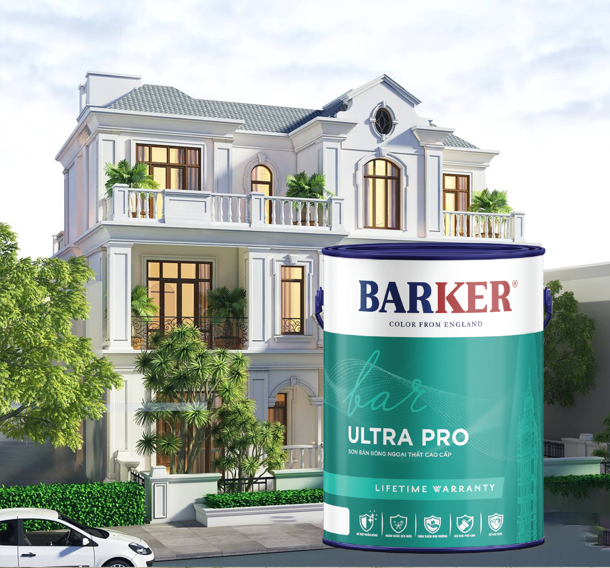 Sơn bán bóng ngoại thất cao cấp - ULTRA PRO