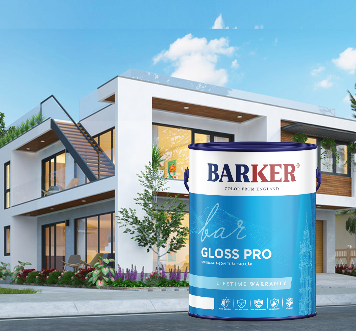 Sơn bóng ngoại thất cao cấp - GLOSS PRO